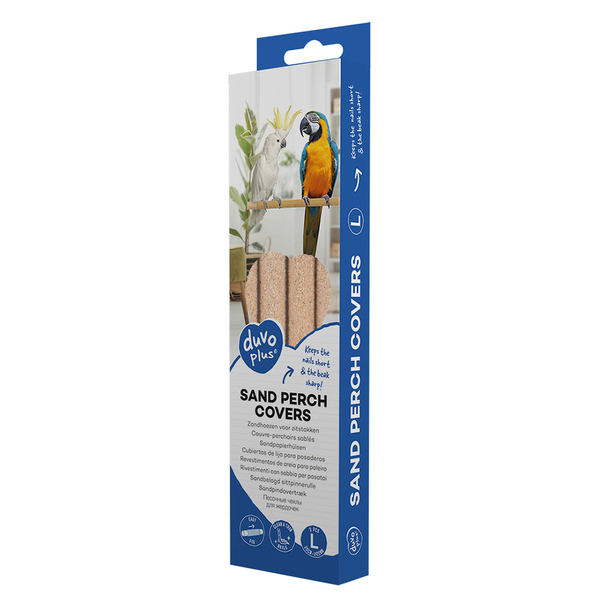 12796 Kuşlar için Kumlu Tünek L - 3pcs - 25x2x2 cm Bej