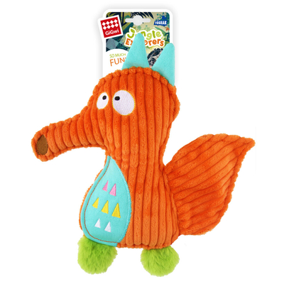 GiGwi - 4113 Orman Kaşifi Kurt - Sesli Köpek Oyuncağı