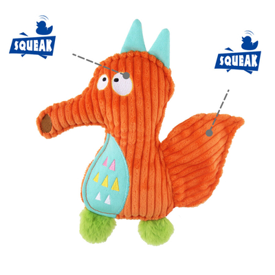 4113 Orman Kaşifi Kurt - Sesli Köpek Oyuncağı - Thumbnail