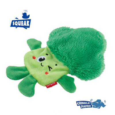 4179 Suppa Puppa Brokoli Sesli Köpek Oyuncağı - Thumbnail