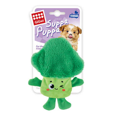GiGwi - 4179 Suppa Puppa Brokoli Sesli Köpek Oyuncağı