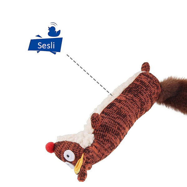 6075 Plush Friendz Sesli Tilki Köpek Oyuncağı