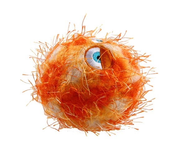 6202 Crazy Ball Çılgın Kirpi Top 6 cm Turuncu