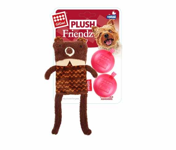 6267 Plush Friendz Çift Sesli Ayı Kahverengi Peluş