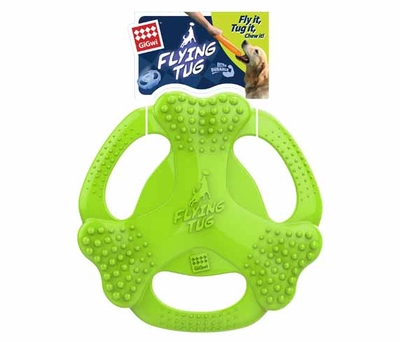 6323 Flying Tug Yeşil Köpek Frizbi Kemik Şekil - Thumbnail