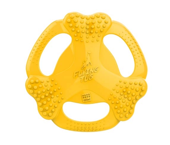 6327 Flying Tug Sarı Köpek Frizbi Kemik Şekil