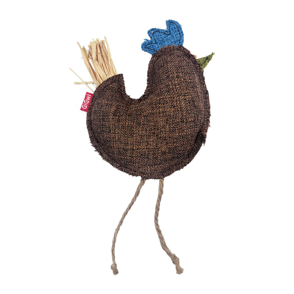 7499 Vahşi İzci Tavuk – Rafya Kurdeleli Kedi Oyuncağı