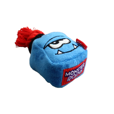 8024 Sesli Mavi Kare Peluş Canavar S - Thumbnail