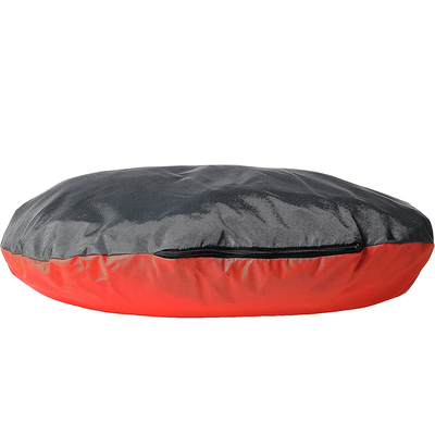 8326 Kanvas Kumaş Kedi Köpek Yatağı Kırm.-Turun. L - Thumbnail