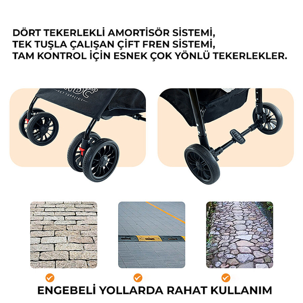 Bndc-102 Pet Arabası Haki