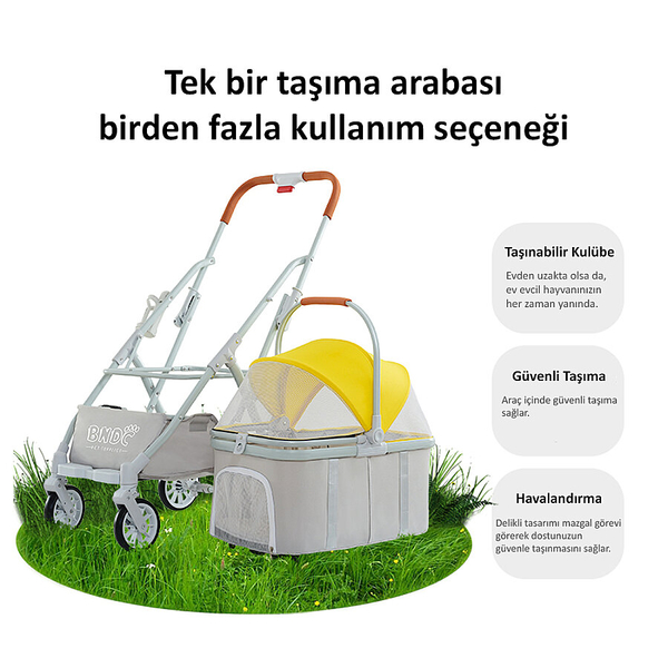 Bndc-105 Pet Arabası Açık Yeşil