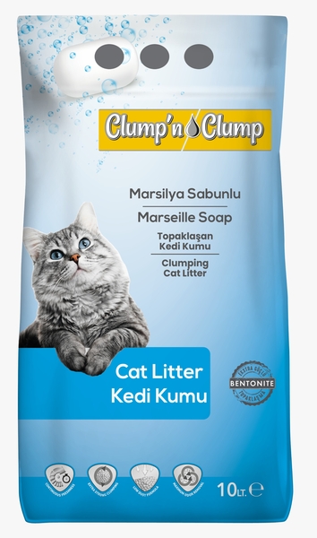 Clump'n&Clump 10 Lt Kedi Kumu (Marsilya Sabunlu)