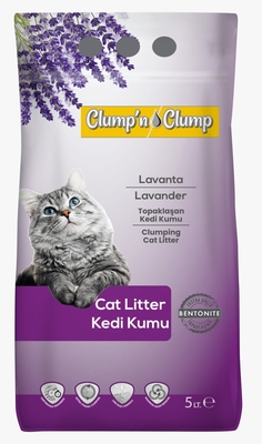 Clump&prime;n & Clump - Clump'n&Clump 5 Lt Kedi Kumu (Lavanta)
