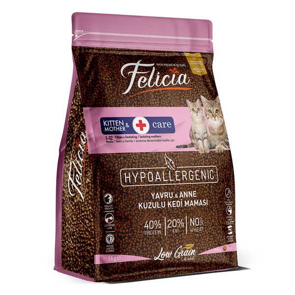 Felicia 5x1 Kg Kuzulu Az Tahıllı Yavru Kedi Maması HypoAllergenic Kedi Maması