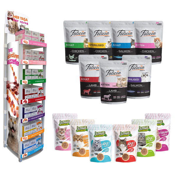 Felicia + Jungle Pouch Standlı Set - KASIM