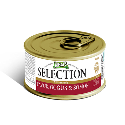 Jungle - Jungle Selection 70 g Tavuk-Somon Kedi Yaş Mama 12 Adet