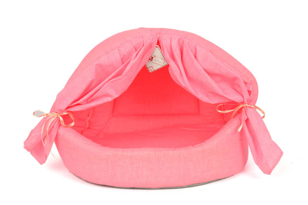 Perdeli Kumaş Yuva Pembe