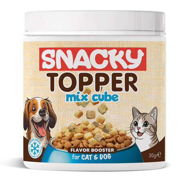 Snacky Frize Dried Chicken Mix Toppers Cube 30 gr _ 3 Adet