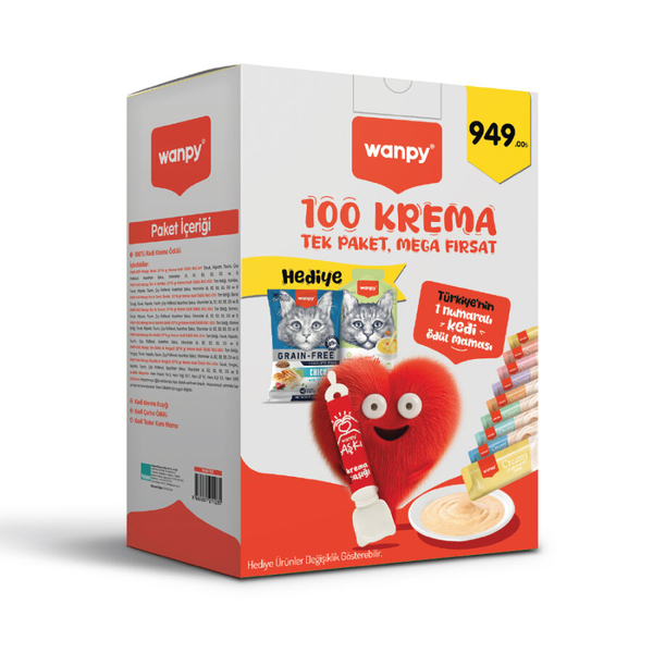 Wanpy 100'lü Mega Avantaj Krema Paketi_6'lı Koli
