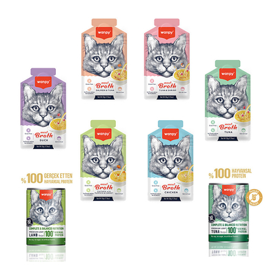 Wanpy - Wanpy Çorba ve Kedi Konserve Seti