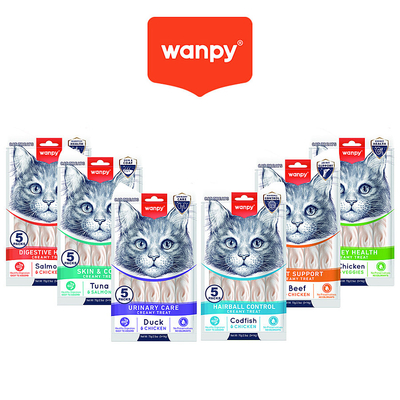 Wanpy - Wanpy Fonksiyonel Krema Kedi Ödül Seti 6 Çeşit - 72 Paket