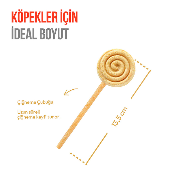 Wanpy Köpekler İçin Dondurularak Kurutulmuş Swirlpop – Balkabaklı - 6 g*10'lu
