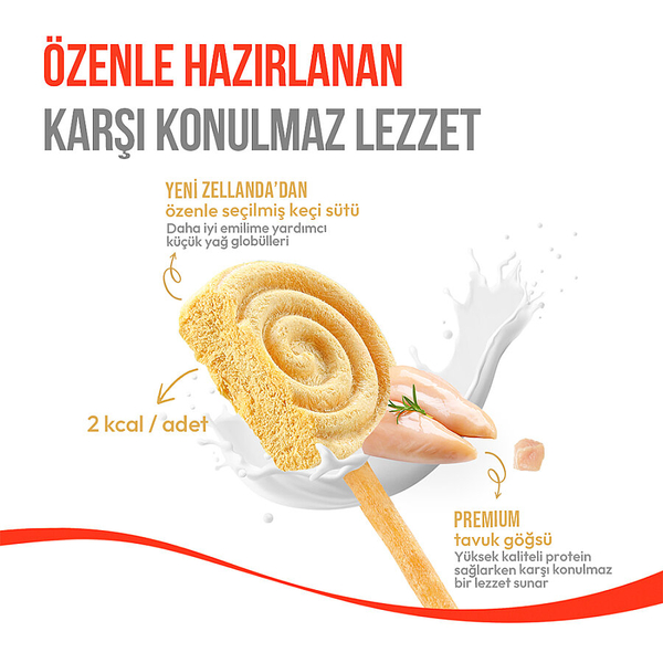 Wanpy Köpekler İçin Dondurularak Kurutulmuş Swirlpop – Balkabaklı - 6 g*10'lu