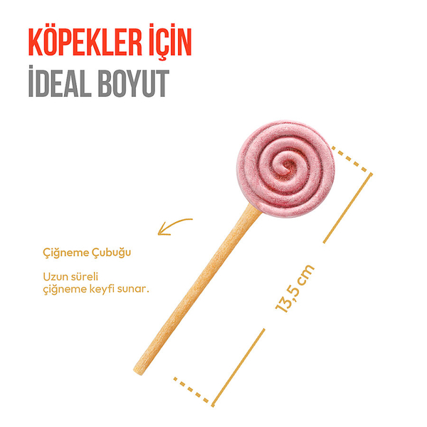 Wanpy Köpekler İçin Dondurularak Kurutulmuş Swirlpop – Yaban Mersinli - 6 g*10'lu