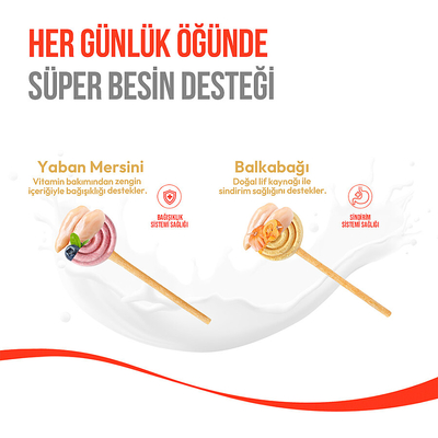 Wanpy Köpekler İçin Dondurularak Kurutulmuş Swirlpop – Yaban Mersinli - 6 g*10'lu - Thumbnail