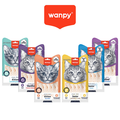 Wanpy - Wanpy Lifestage Krema Kedi Ödül Seti 6 Çeşit - 72 Paket