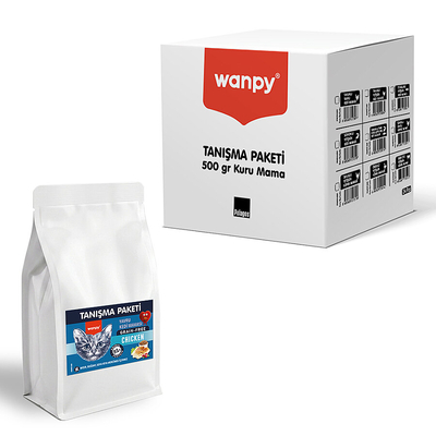 Wanpy - Wanpy Tahılsız Tavuklu Yavru Kedi Maması 500 gr - 24 Adet