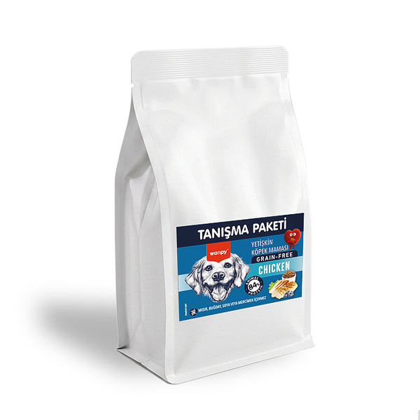 Wanpy Tahılsız Tavuklu Yetişkin Köpek Maması 500 gr - 24 Adet