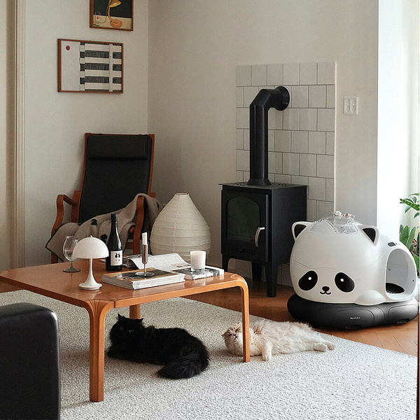 WooHuloo Pro Otomatik Kedi Tuvaleti Panda