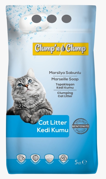 Clump'n&Clump 5 Lt Kedi Kumu (Marsilya Sabunlu)